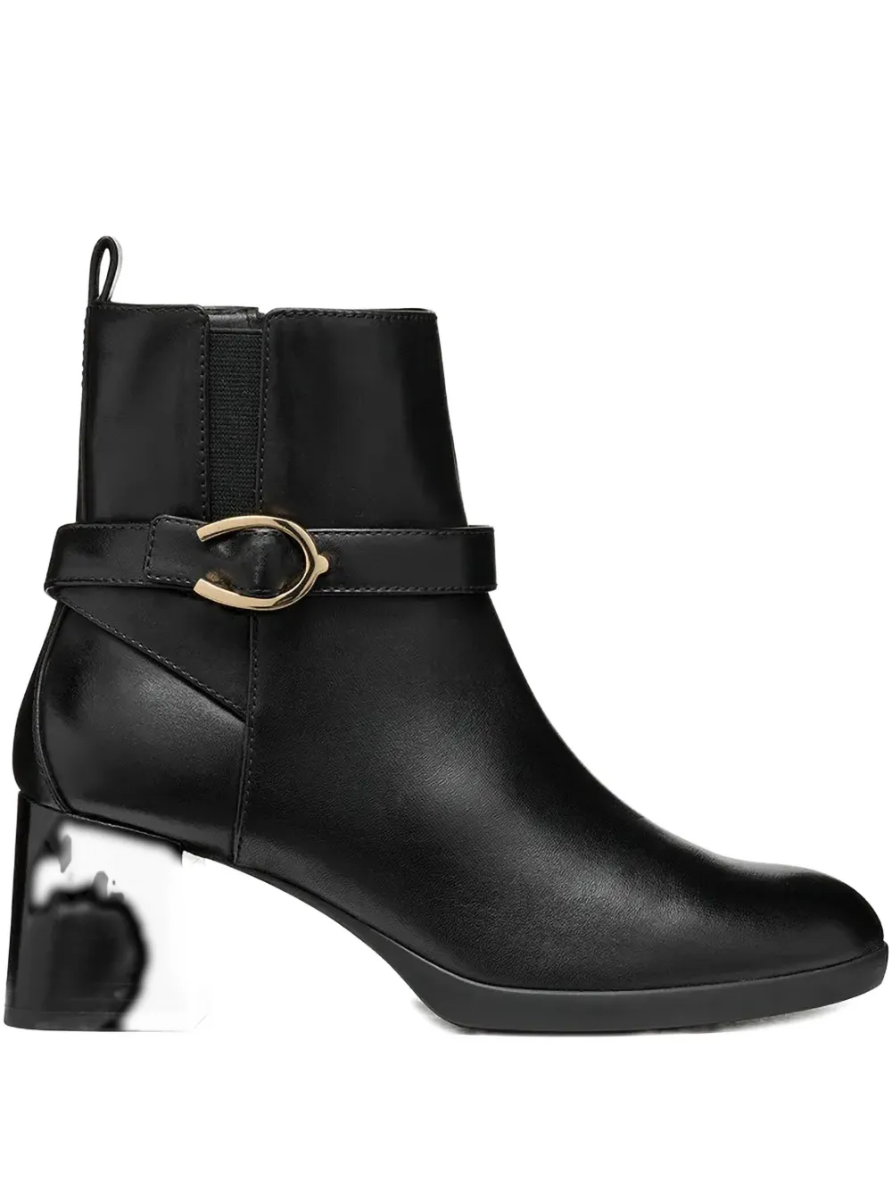 Geox 60mm Buckle-strap Boots In Black