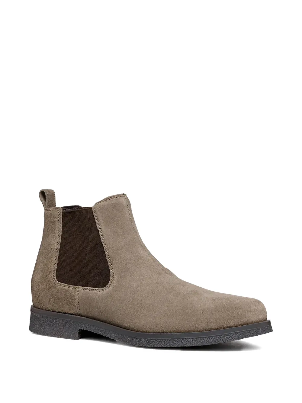 Geox Pull-tab Chelsea Boots In Brown