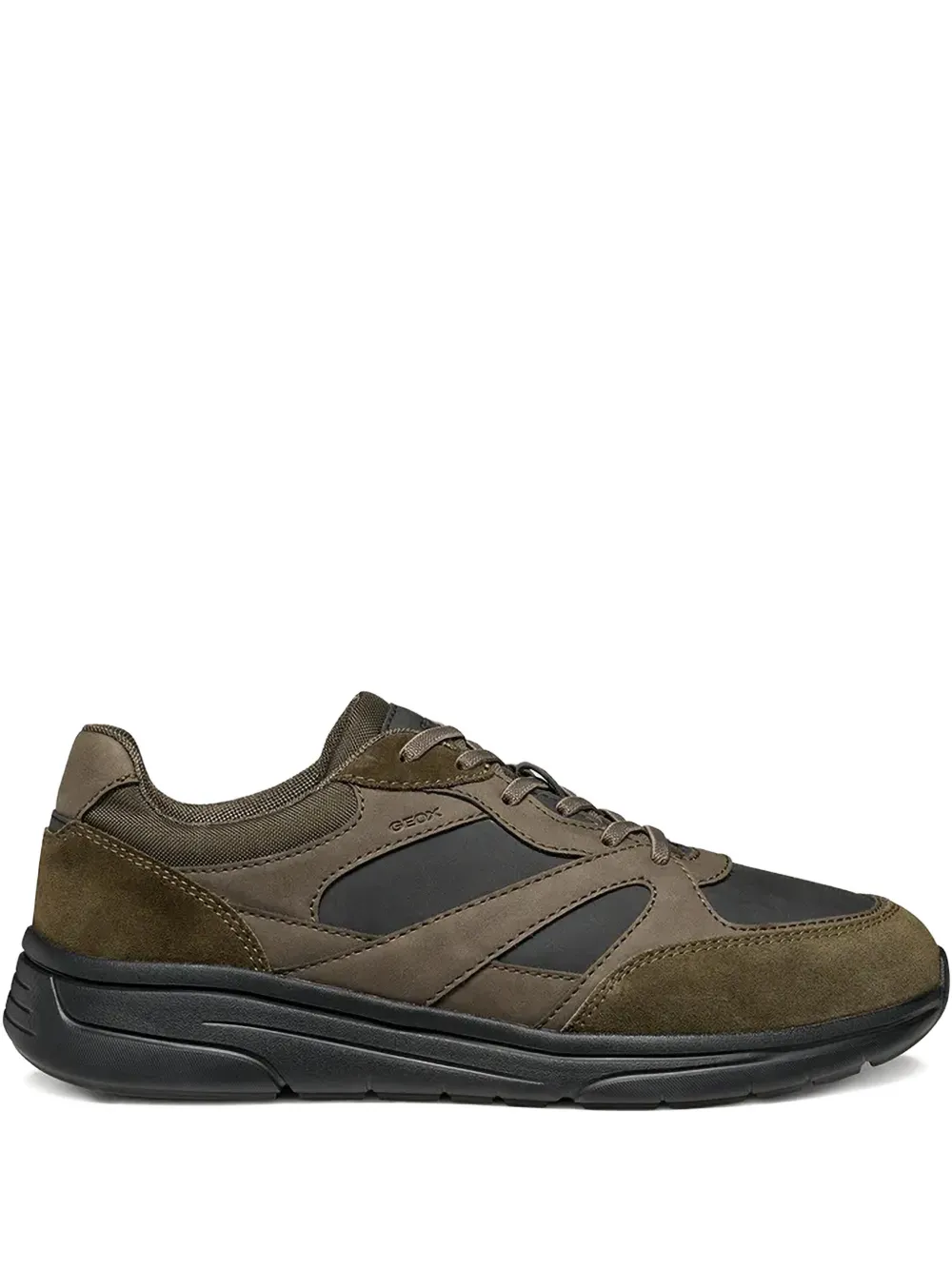 Geox Logo-detail Lace-up Sneakers In Brown