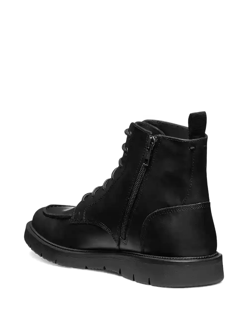 Geox Pove Lace-up Fastening Boots In Black