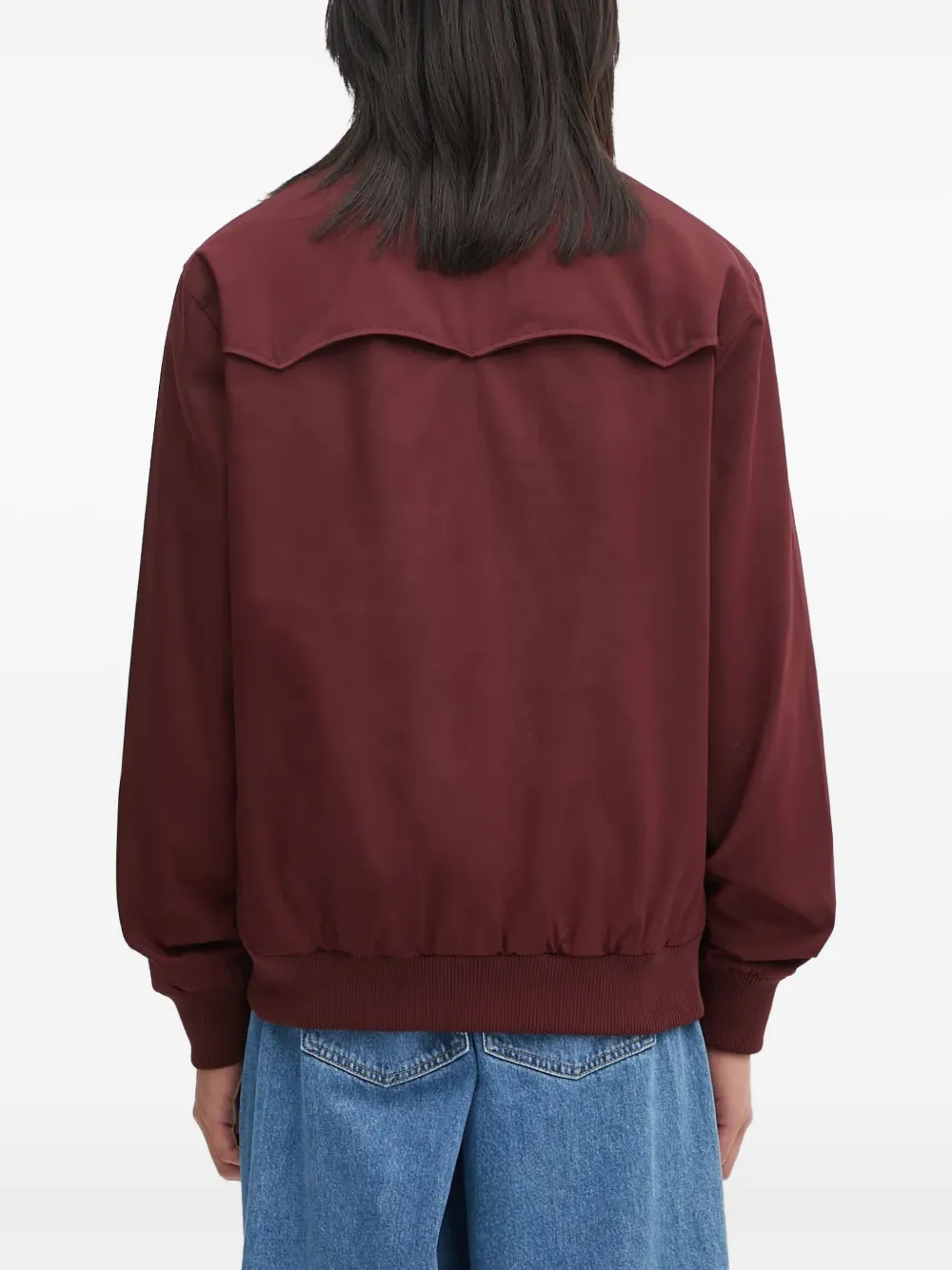 Fred Perry Harrington jack met geborduurd logo Rood