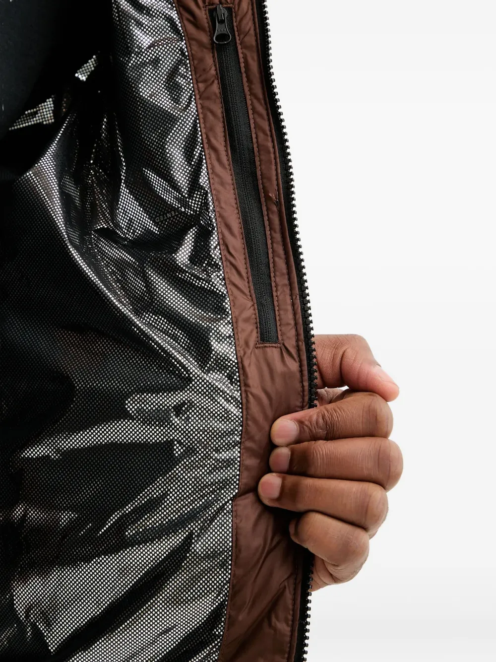 Columbia Pike Lake™ II gewatteerd jack met capuchon Bruin