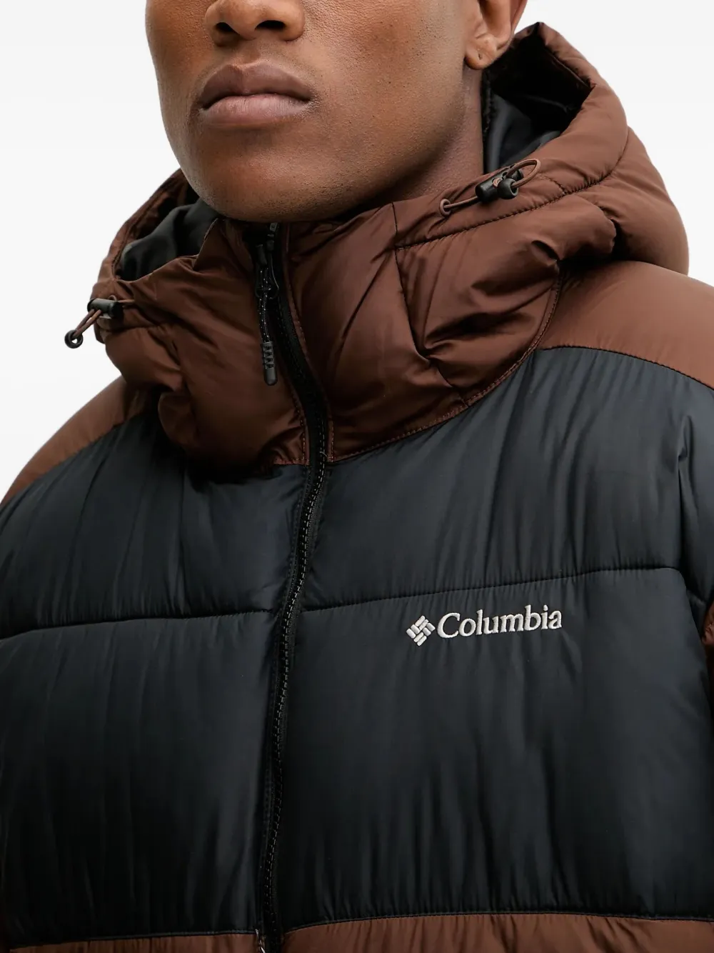 Columbia Pike Lake™ II gewatteerd jack met capuchon Bruin