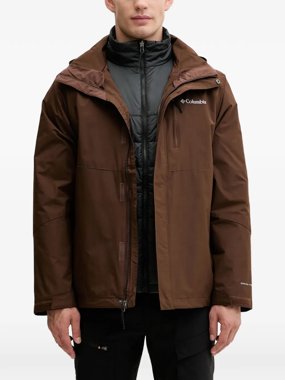 Columbia Element Blocker™ hooded zip-fastening jacket | Brown | Image 1