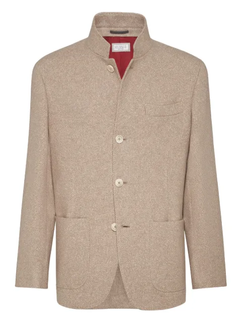 Brunello Cucinelli blazer con cuello alzado