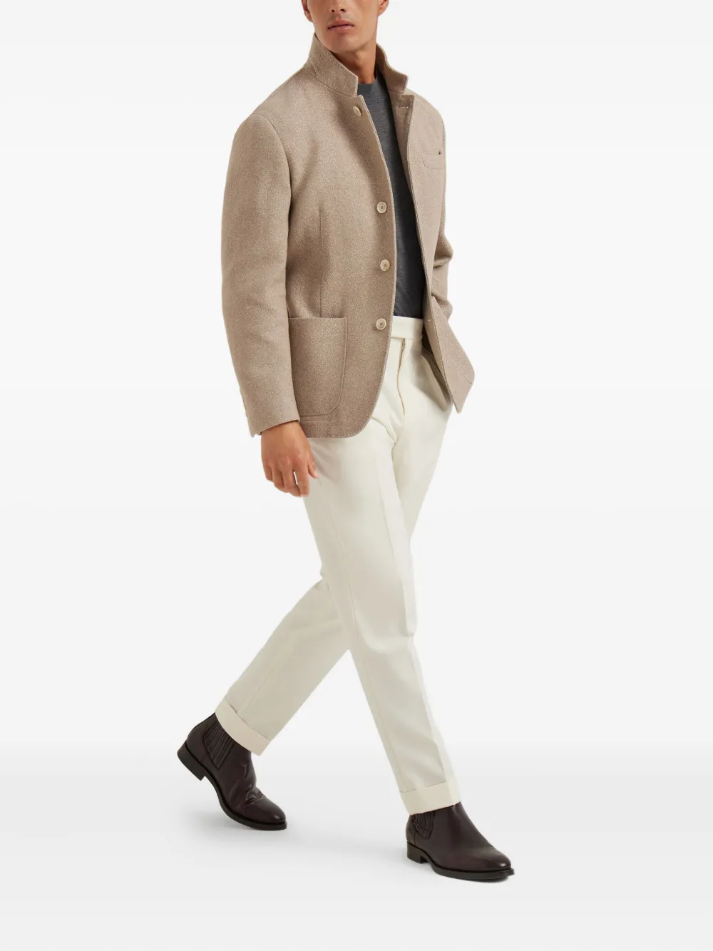 Brunello Cucinelli blazer con cuello alzado | Blazers | Image 2