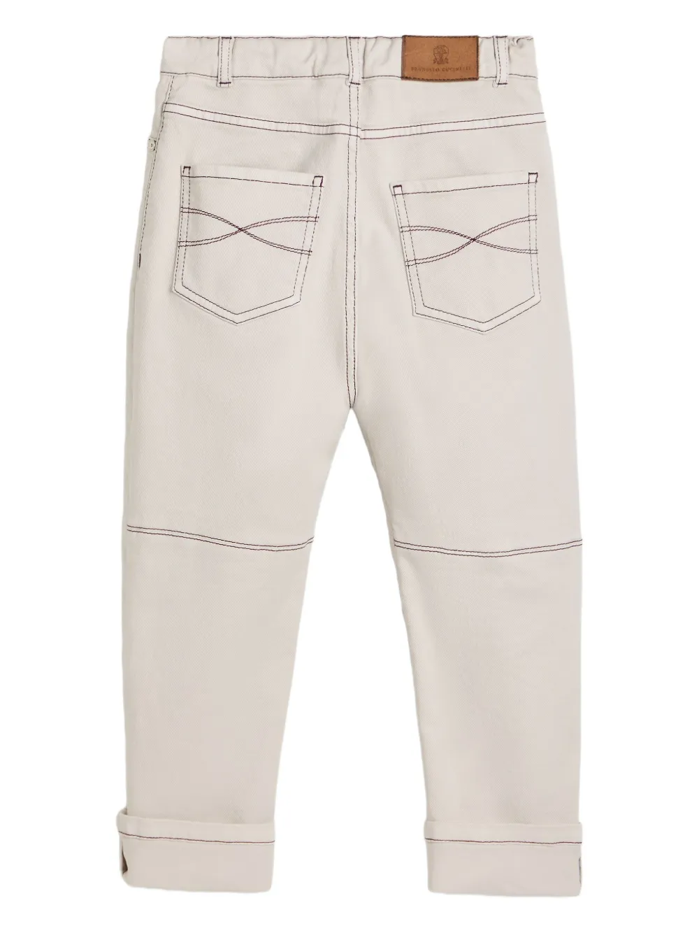 Brunello Cucinelli Straight-leg Trousers In White