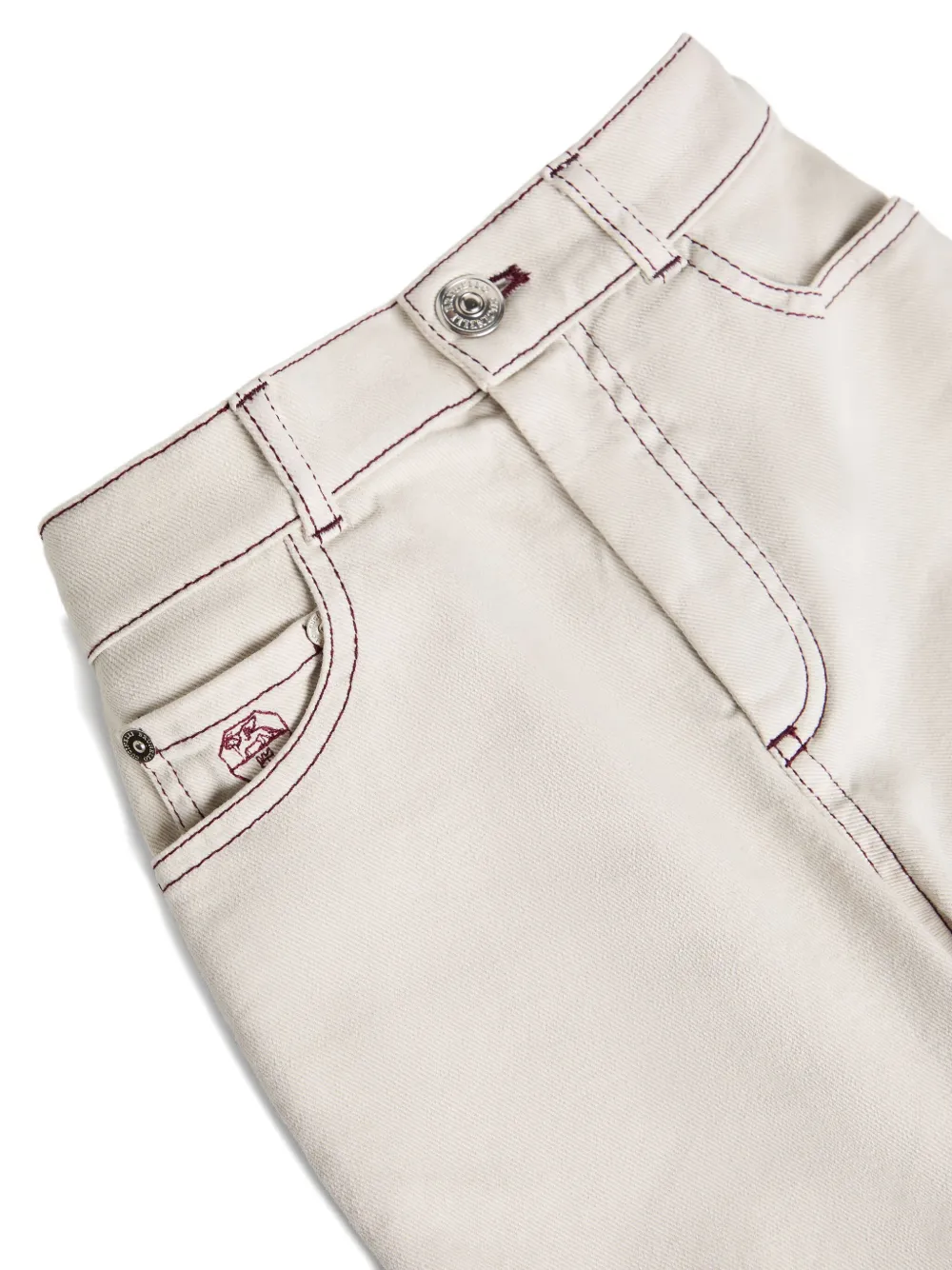 Brunello Cucinelli Straight-leg Trousers In White