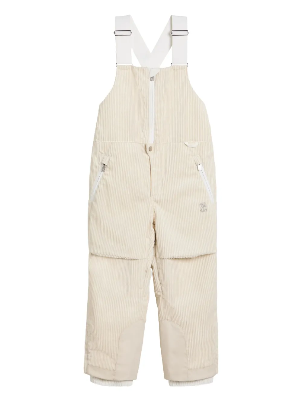 Brunello Cucinelli Kids corduroy jumpsuit | Neutrals | Image 1