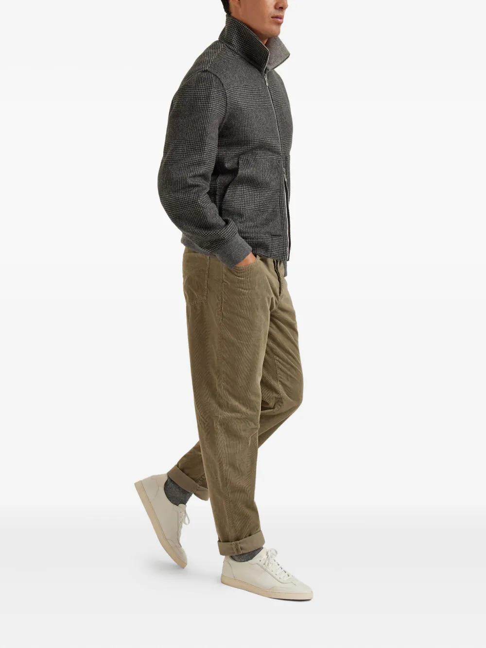 Brunello Cucinelli Broek met riemlussen - Groen