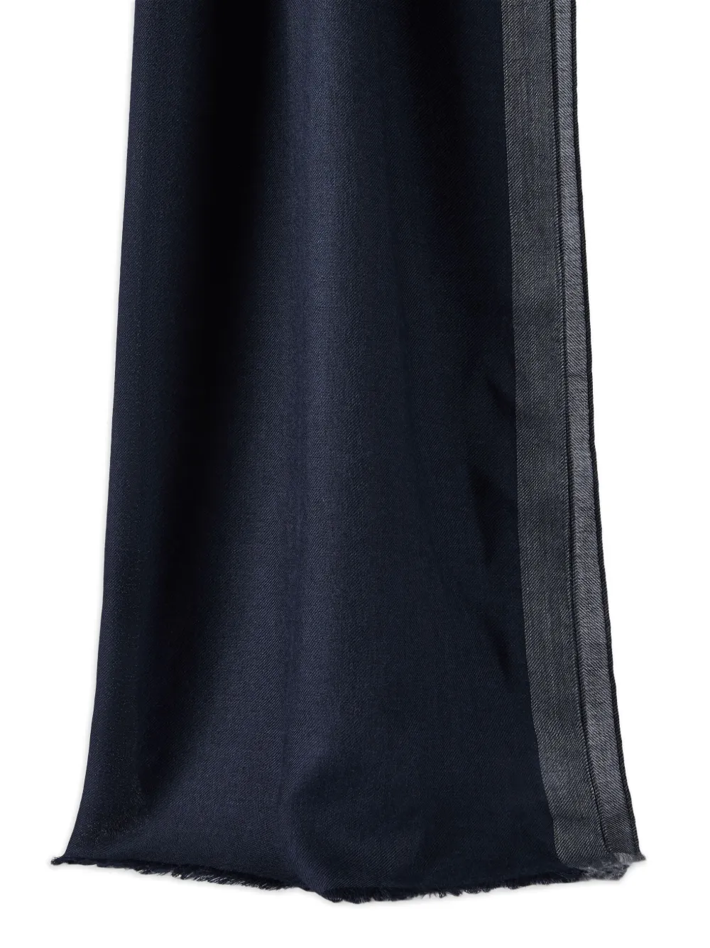 Brunello Cucinelli Sjaal met franje Blauw