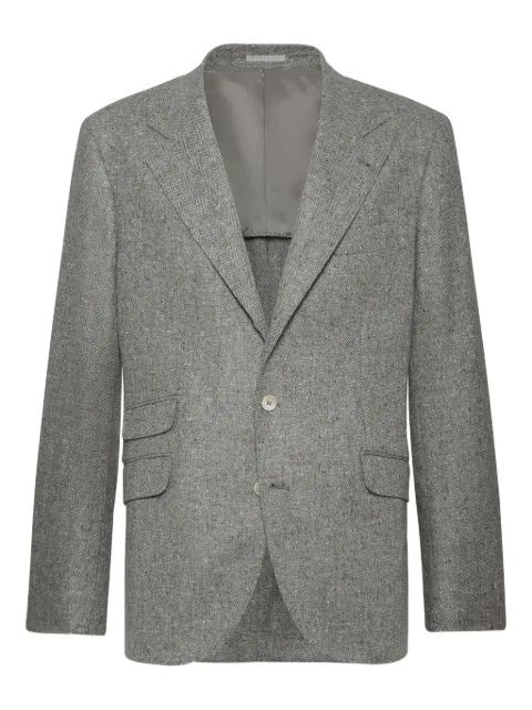 Brunello Cucinelli blazer con efecto fruncido