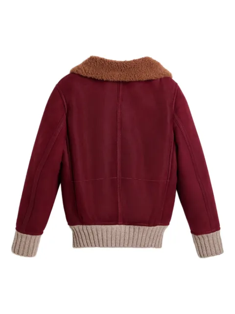 Brunello Cucinelli Kids shearling-collar bomber jacket