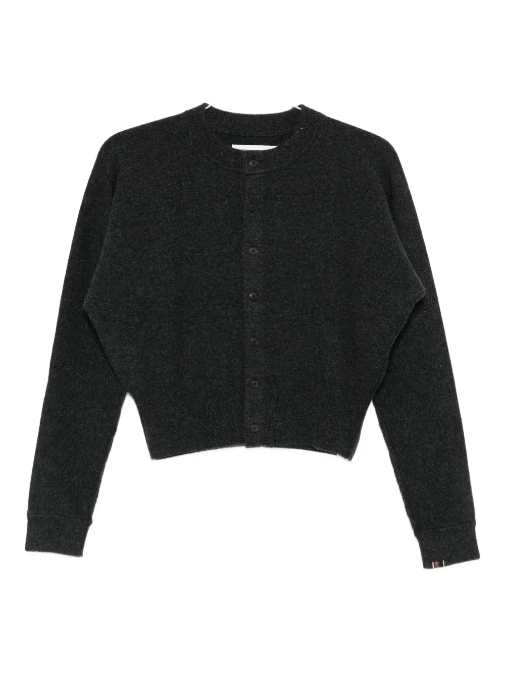 Extreme Cashmere Cropped Cardigan In Black