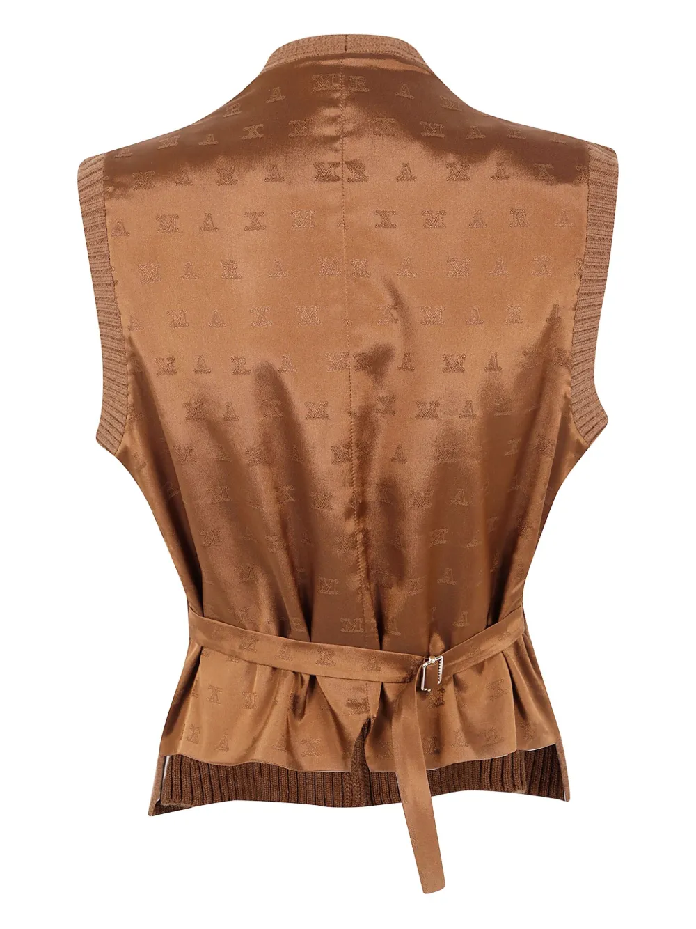 Max Mara chaleco tejido de canalé con cuello en V | Chalecos y camisetas | Image 2