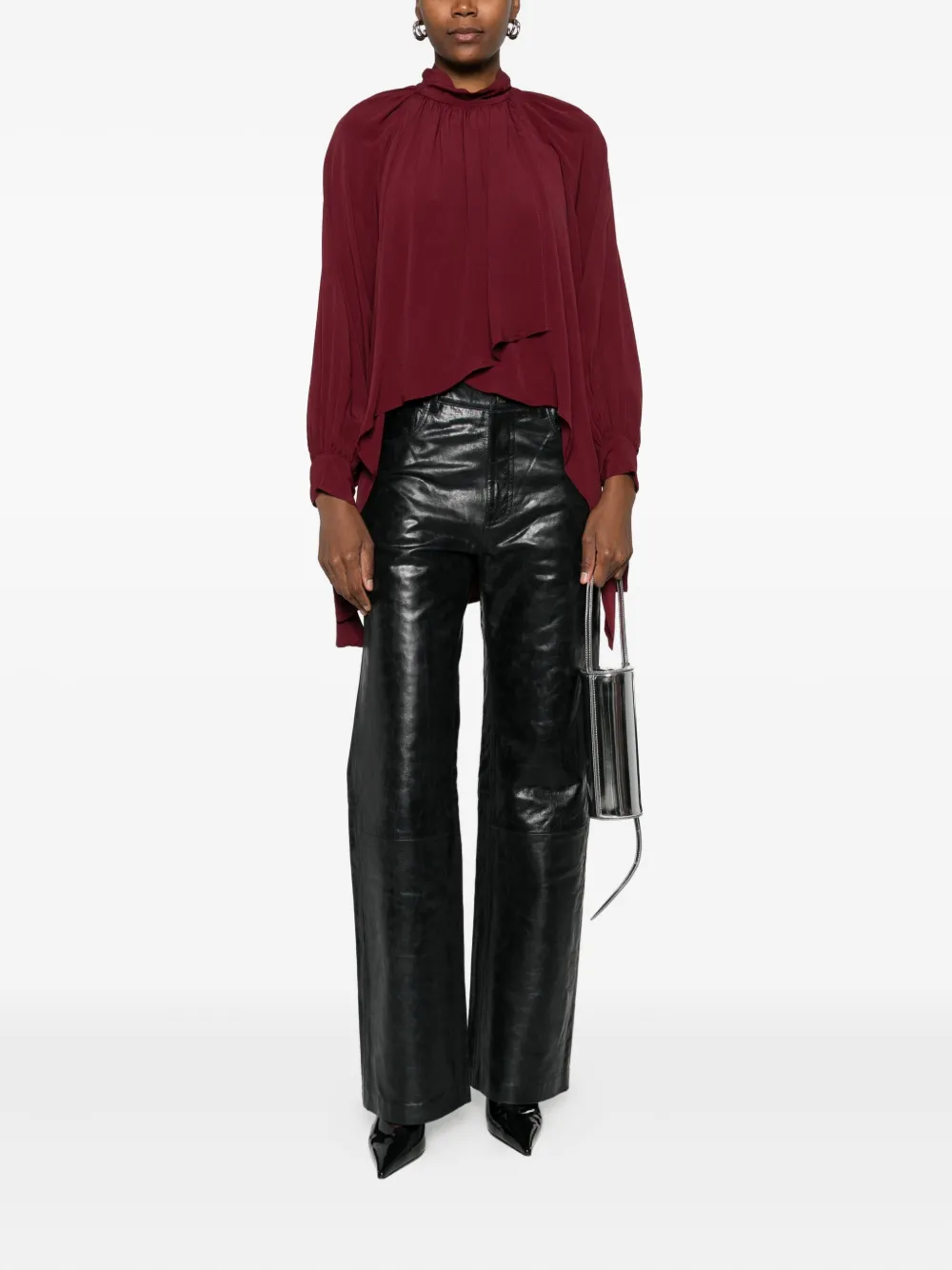 Dixie Cotton Blouse In Red