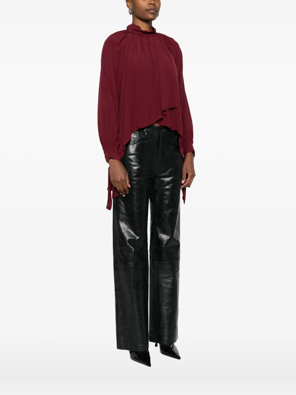 Dixie Cotton Blouse In Red