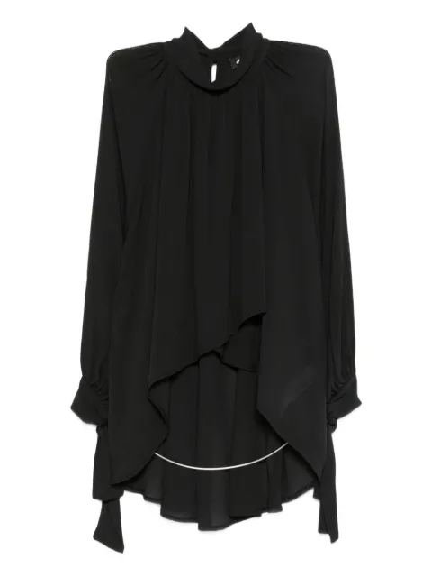 DIXIE high-neck asymmetric blouse