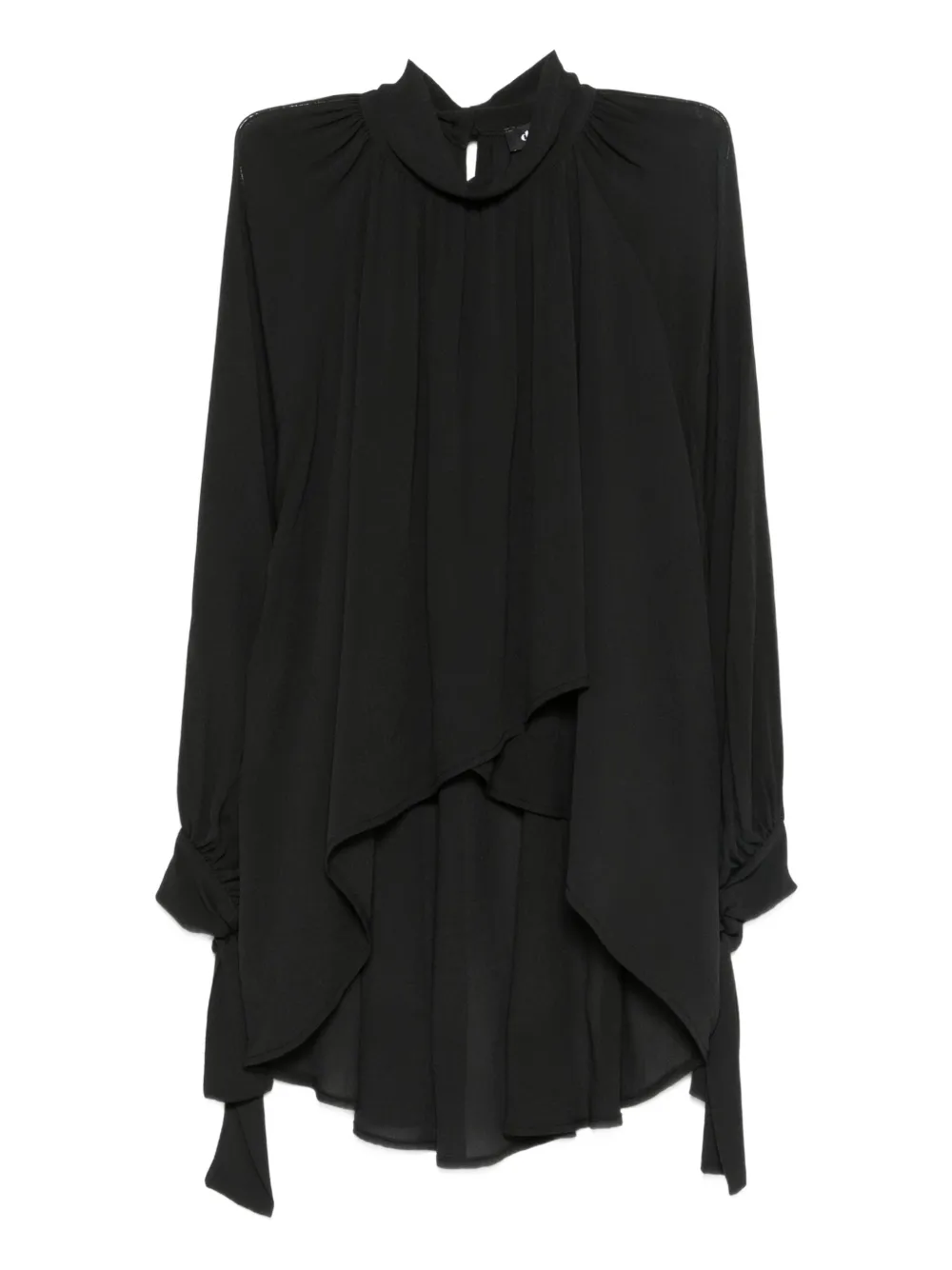DIXIE blusa asimétrica con cuello de tortuga | negro | Image 1