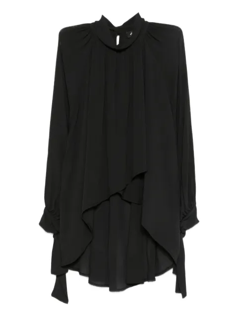 DIXIE high-neck asymmetric blouse