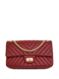 CHANEL Pre-Owned 2017-2018 Reissue 2.55 Chevron Aged Calfskin Double Flap 225 shoulder bag - Red