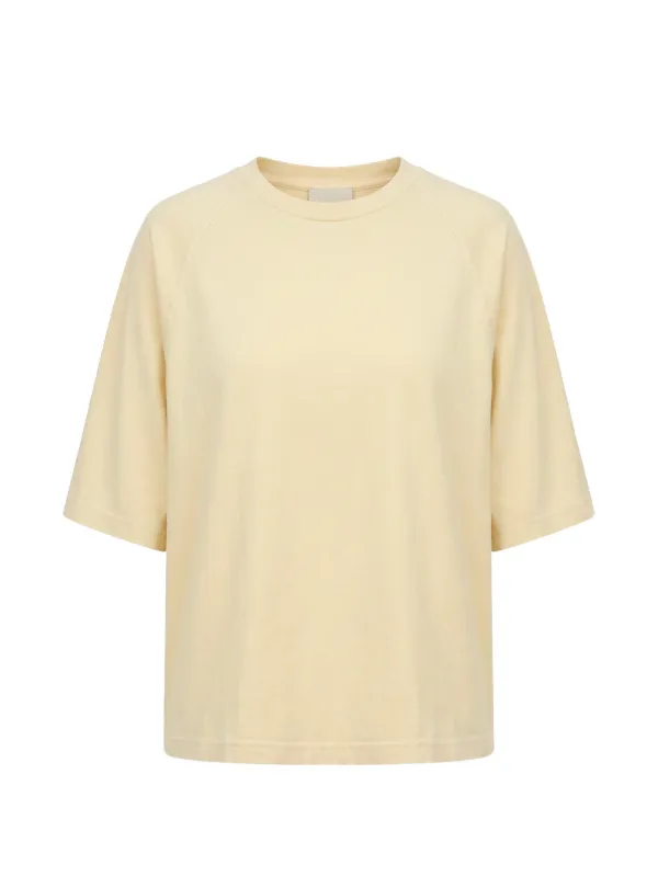 Halfboy Short-sleeve Crew Neck T-shirt in Neutrals
