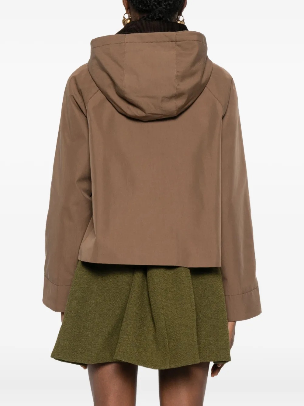 Dixie Corduroy-collar Jacket In Brown