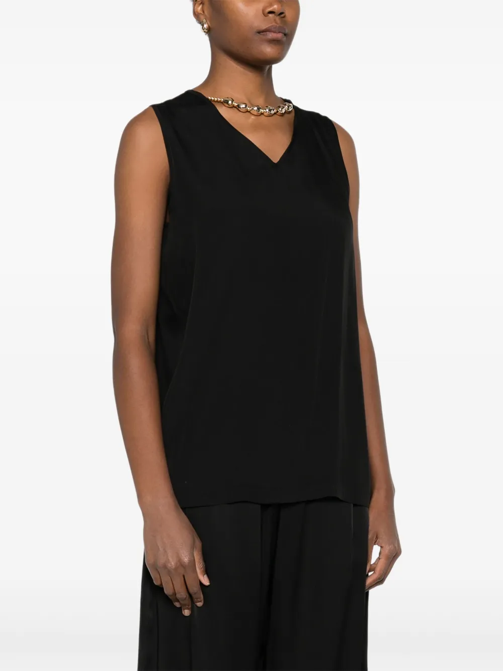 Fabiana Filippi Top met V-hals Blauw