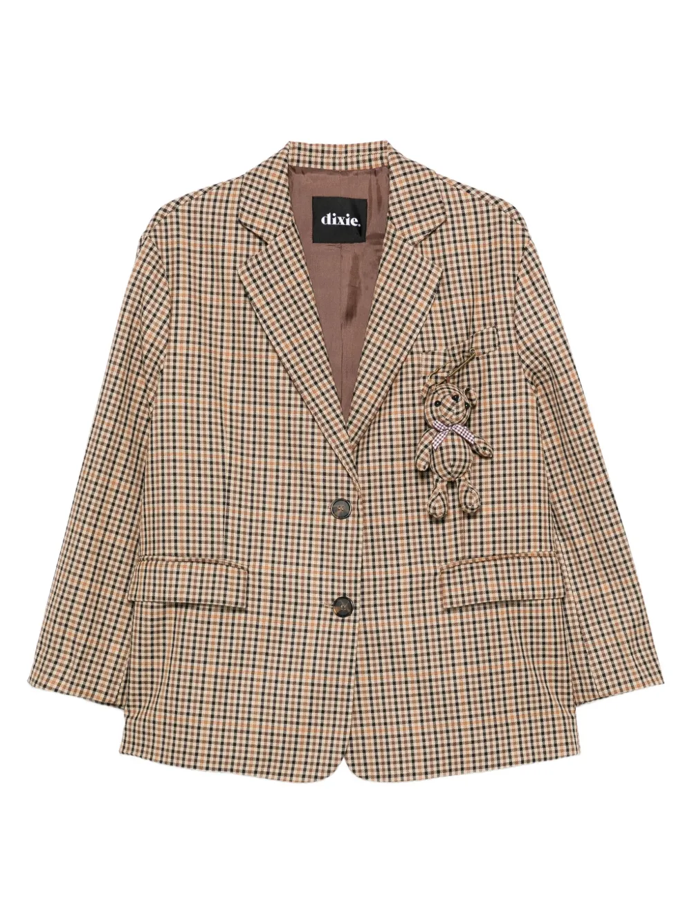 DIXIE plaid wool jacket | Brown | Image 1