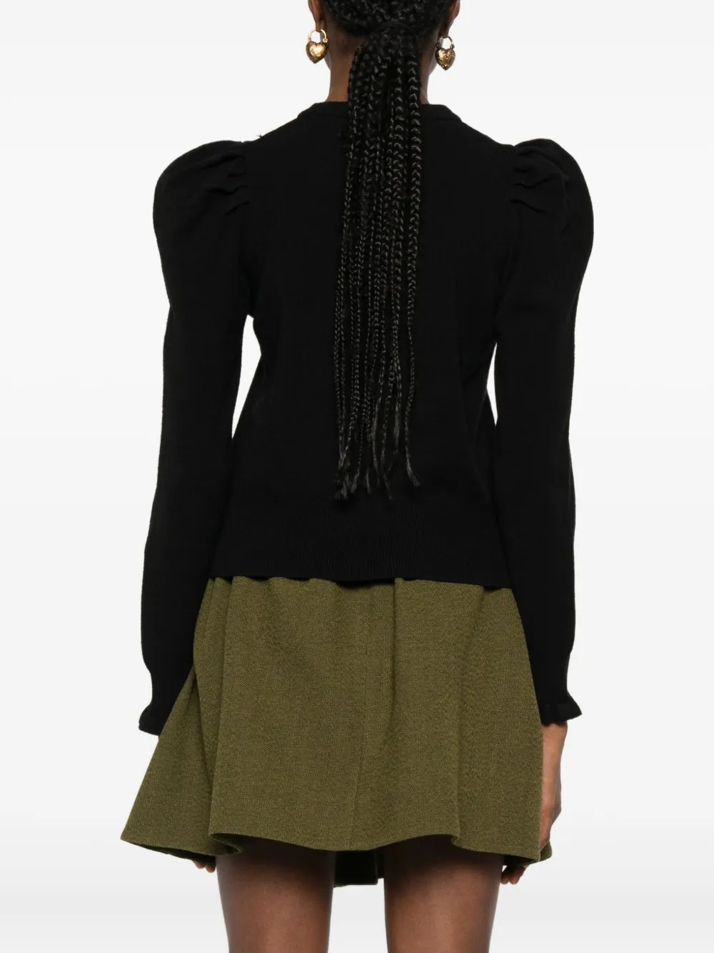 Dixie Puff-sleeve Jumper In Multi