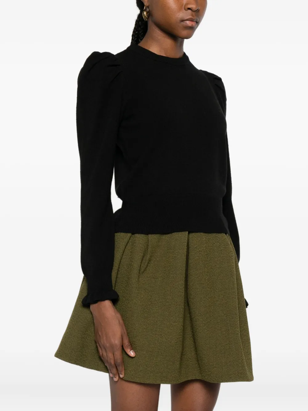 Dixie Puff-sleeve Jumper In Multi