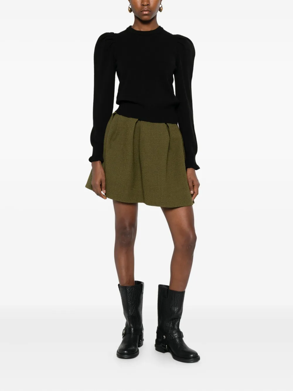 Dixie Puff-sleeve Jumper In Multi