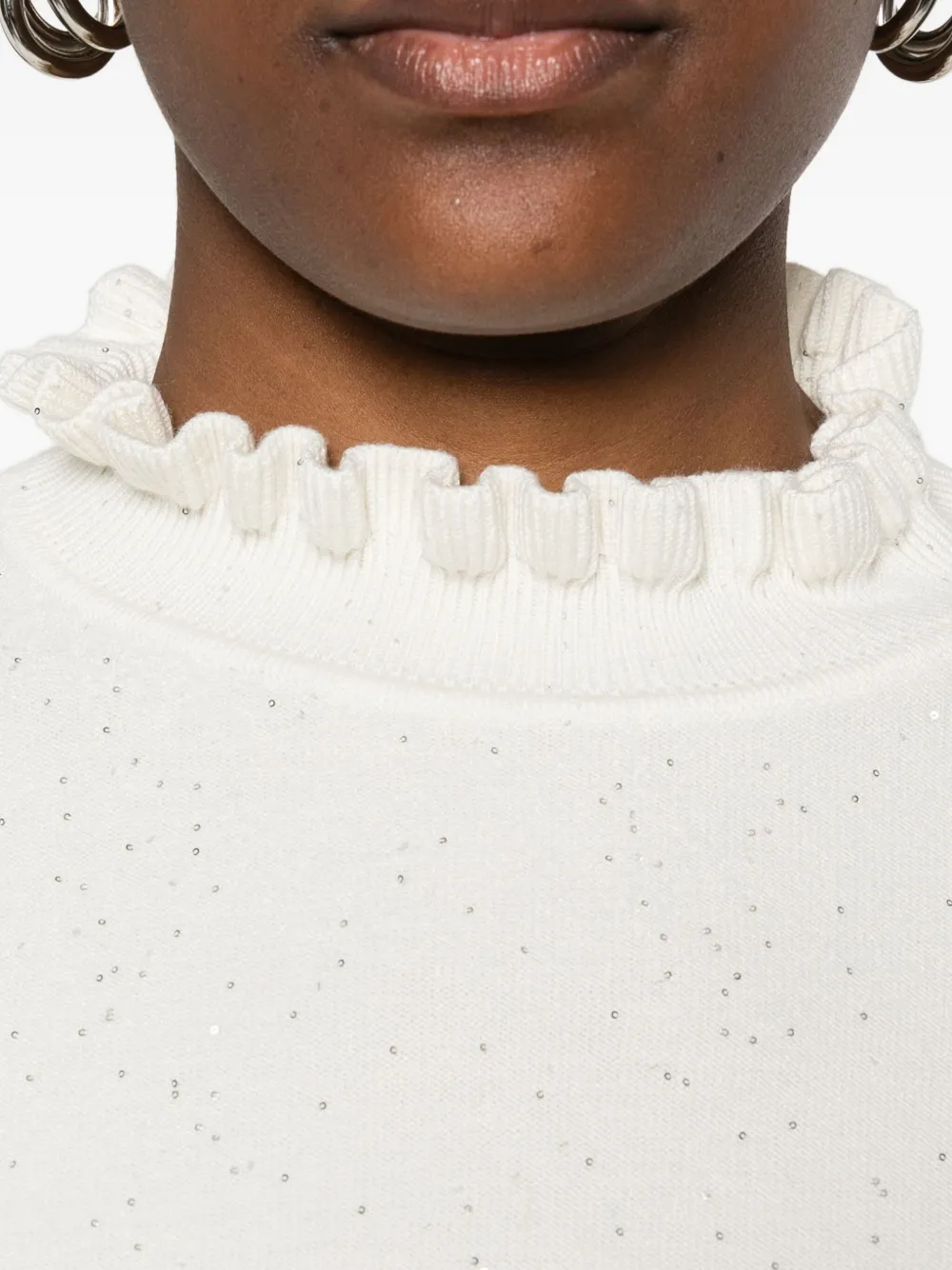 Dixie Ruffled-trim Jumper In Multi