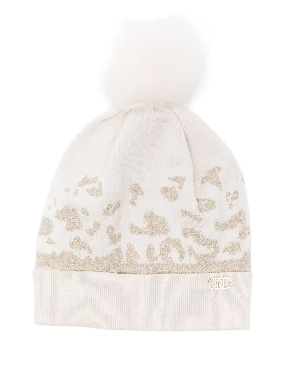 Liu •jo Pompom Beanie In White