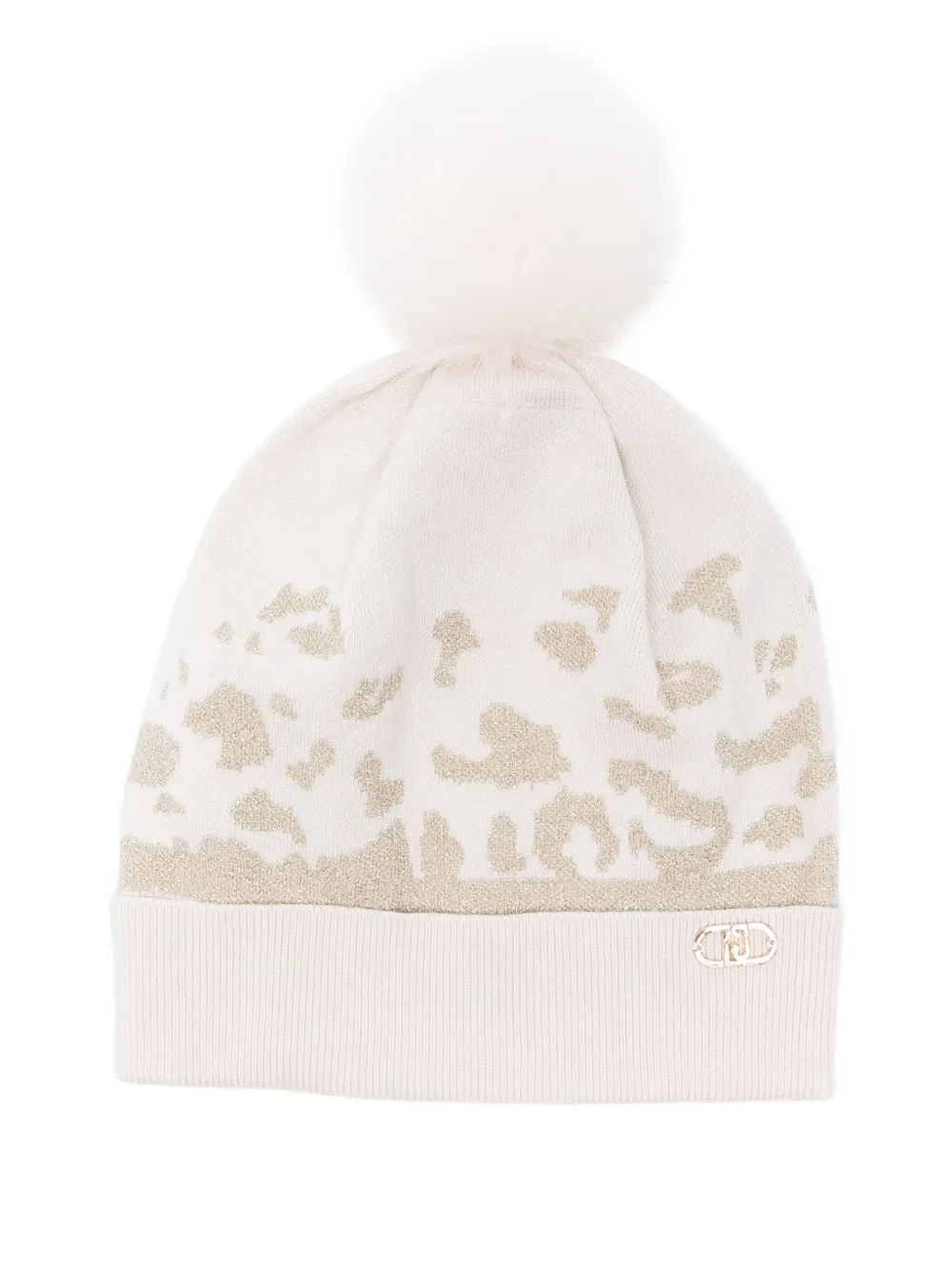 LIU JO pompom beanie | White | Image 1