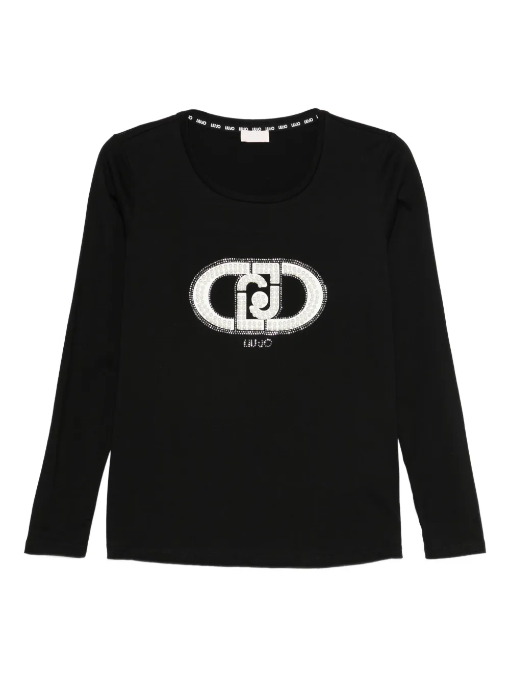 LIU JO playera con aplique del logo | negro | Image 1