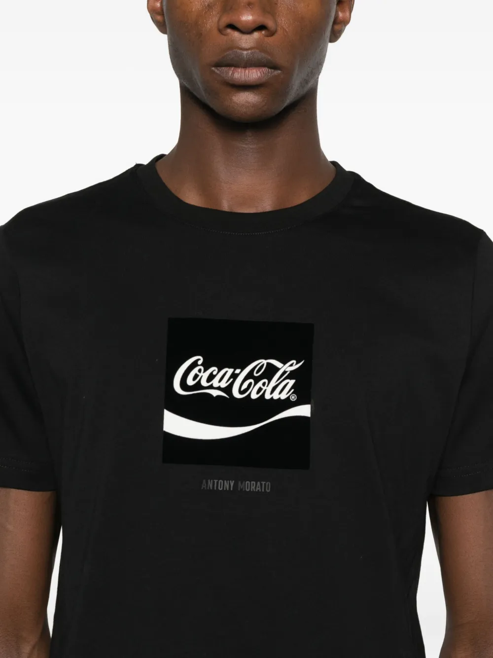 Antony Morato x Coca Cola T-shirt met logoprint Zwart