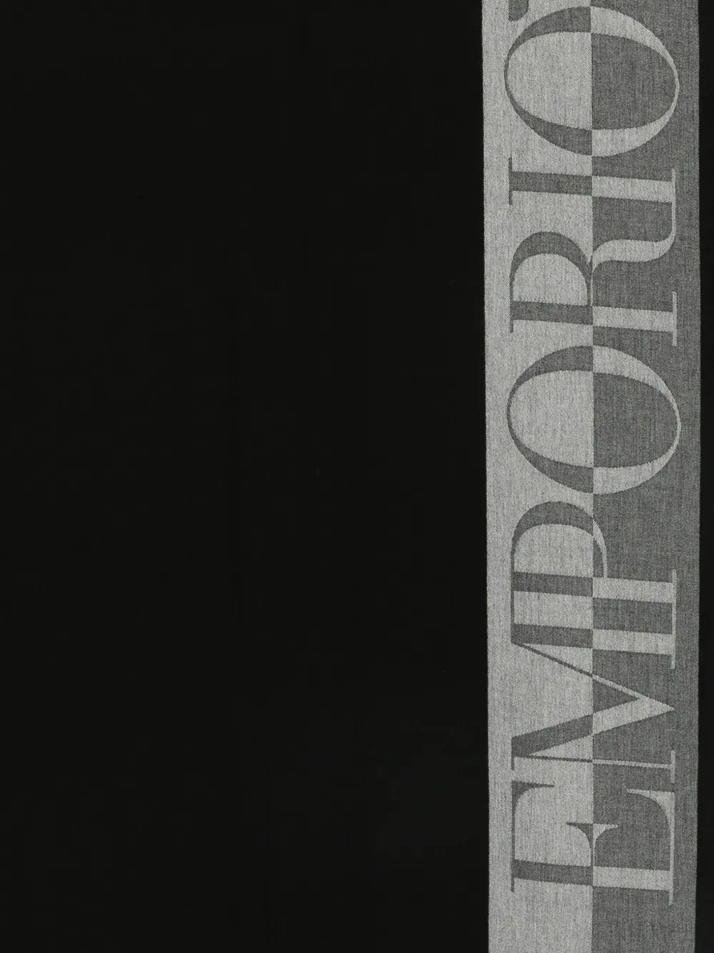 Emporio Armani Sjaal met logo Zwart