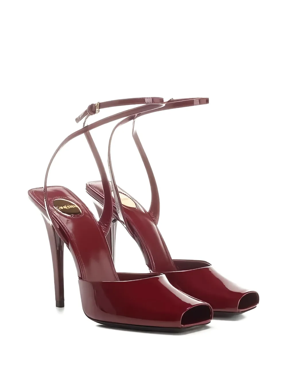 Saint Laurent 110mm La Scandale Pumps In Red