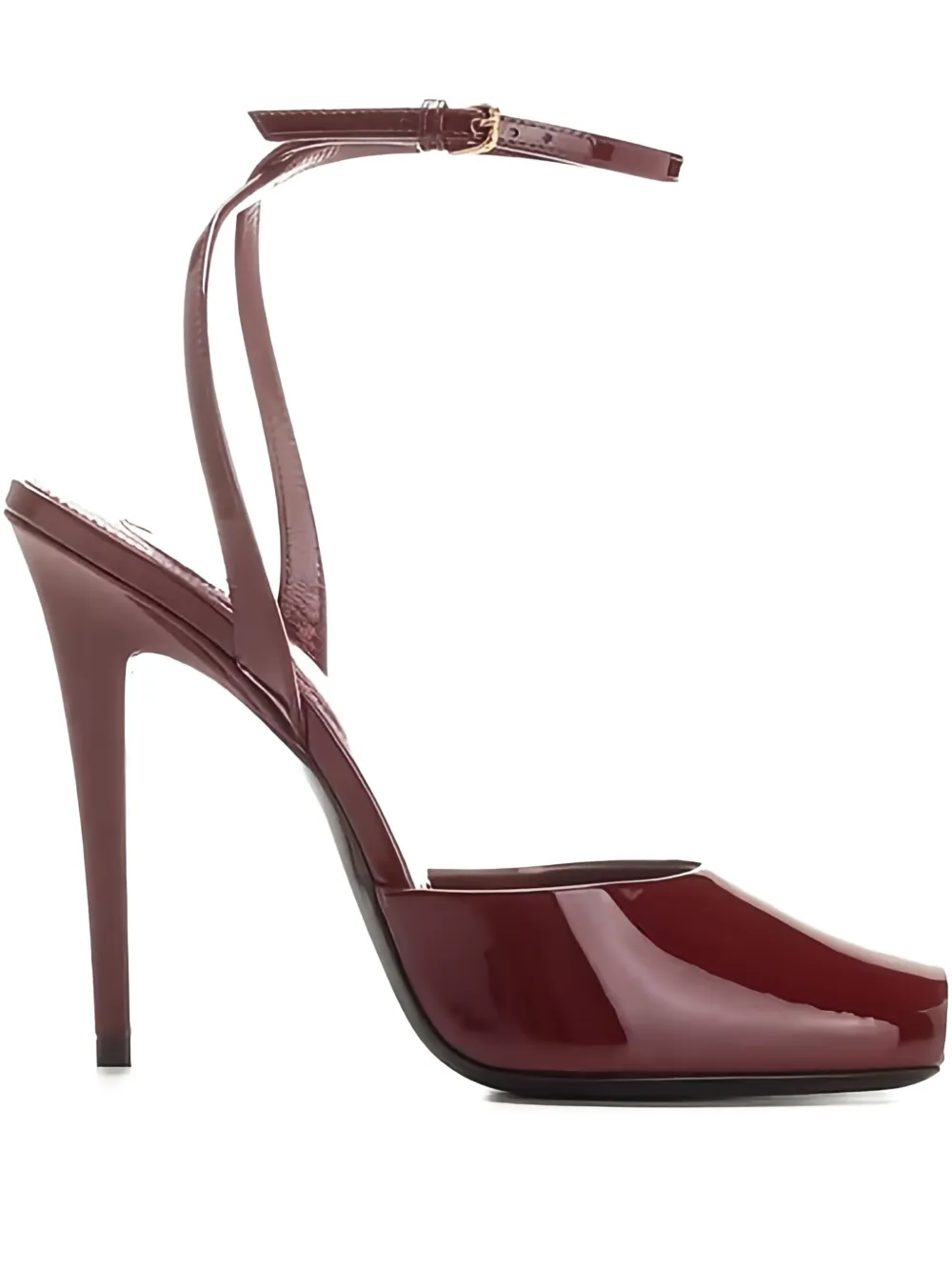 Saint Laurent 110mm La Scandale Pumps In Red