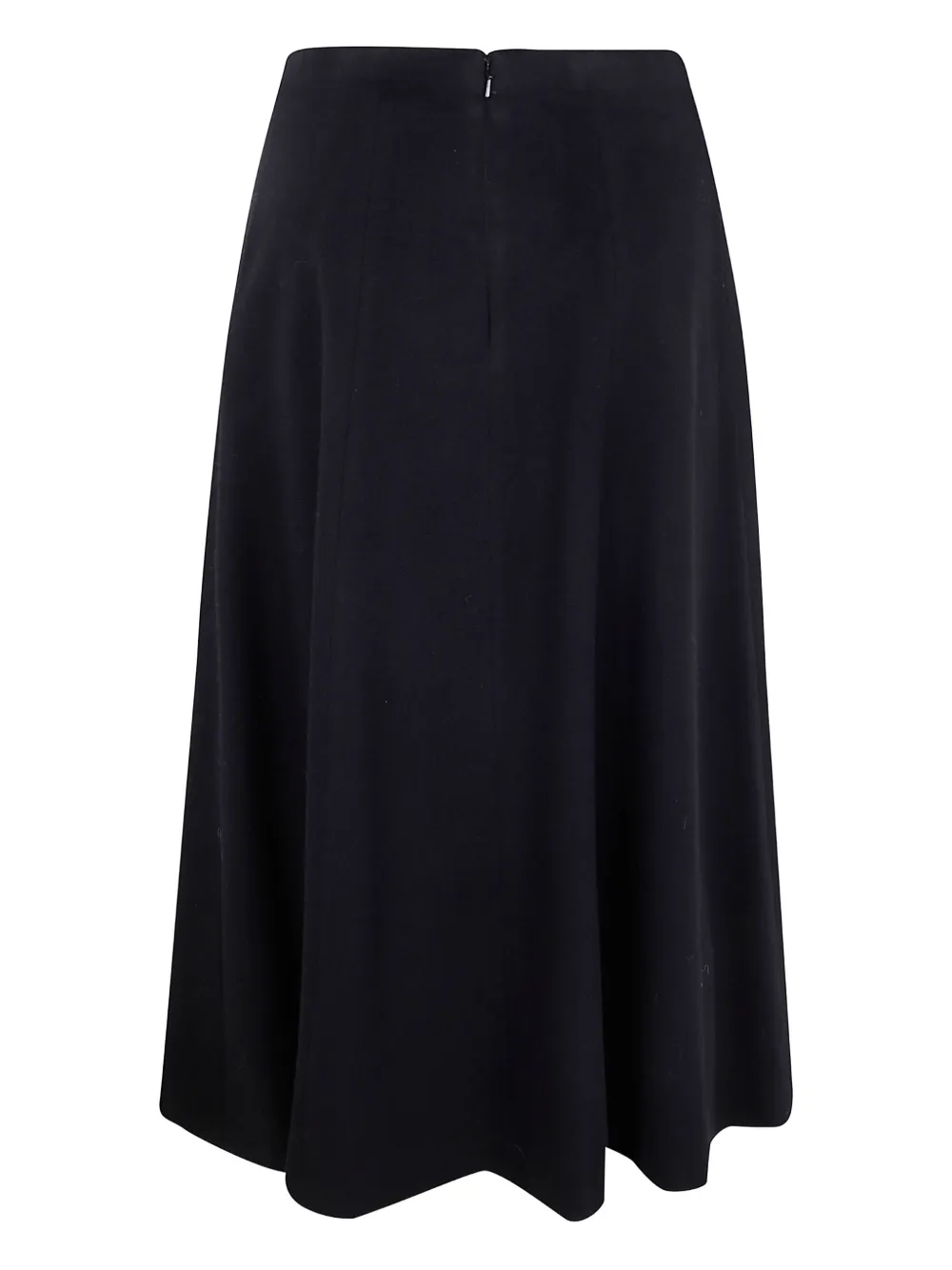 Max Mara Zip-fastening Midi Skirt In Black