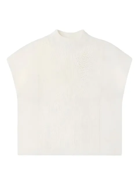CFCL ribbed mock-neck vest