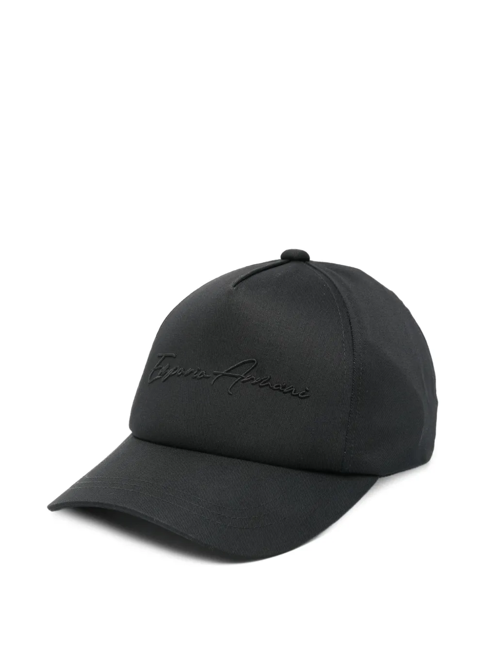 Emporio Armani Logo-embroidered Cap In Black