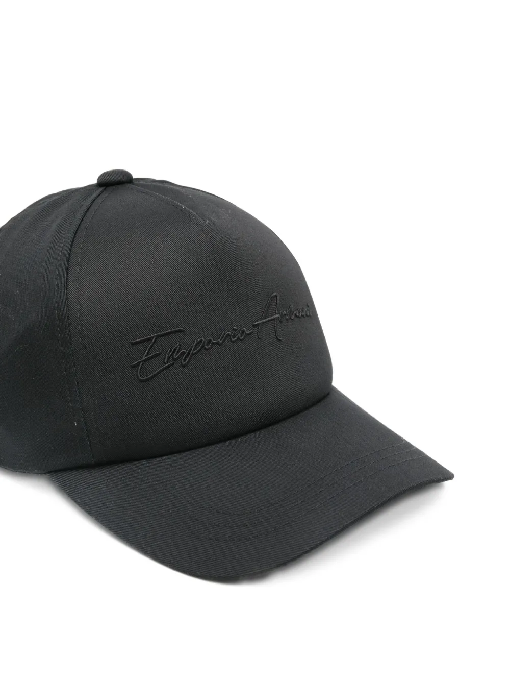 Emporio Armani Logo-embroidered Cap In Black