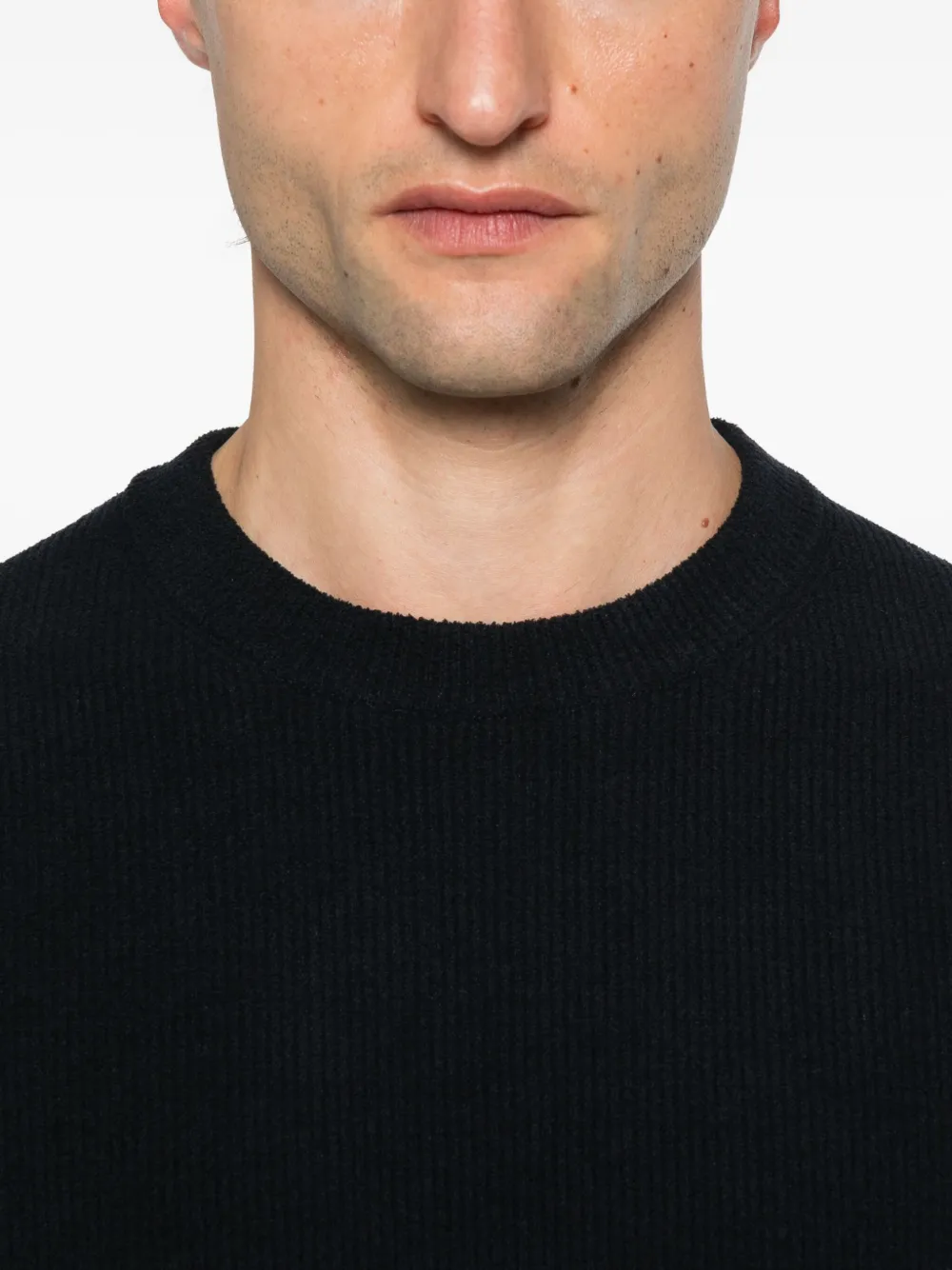 Antony Morato Ribbed Sweater In Black