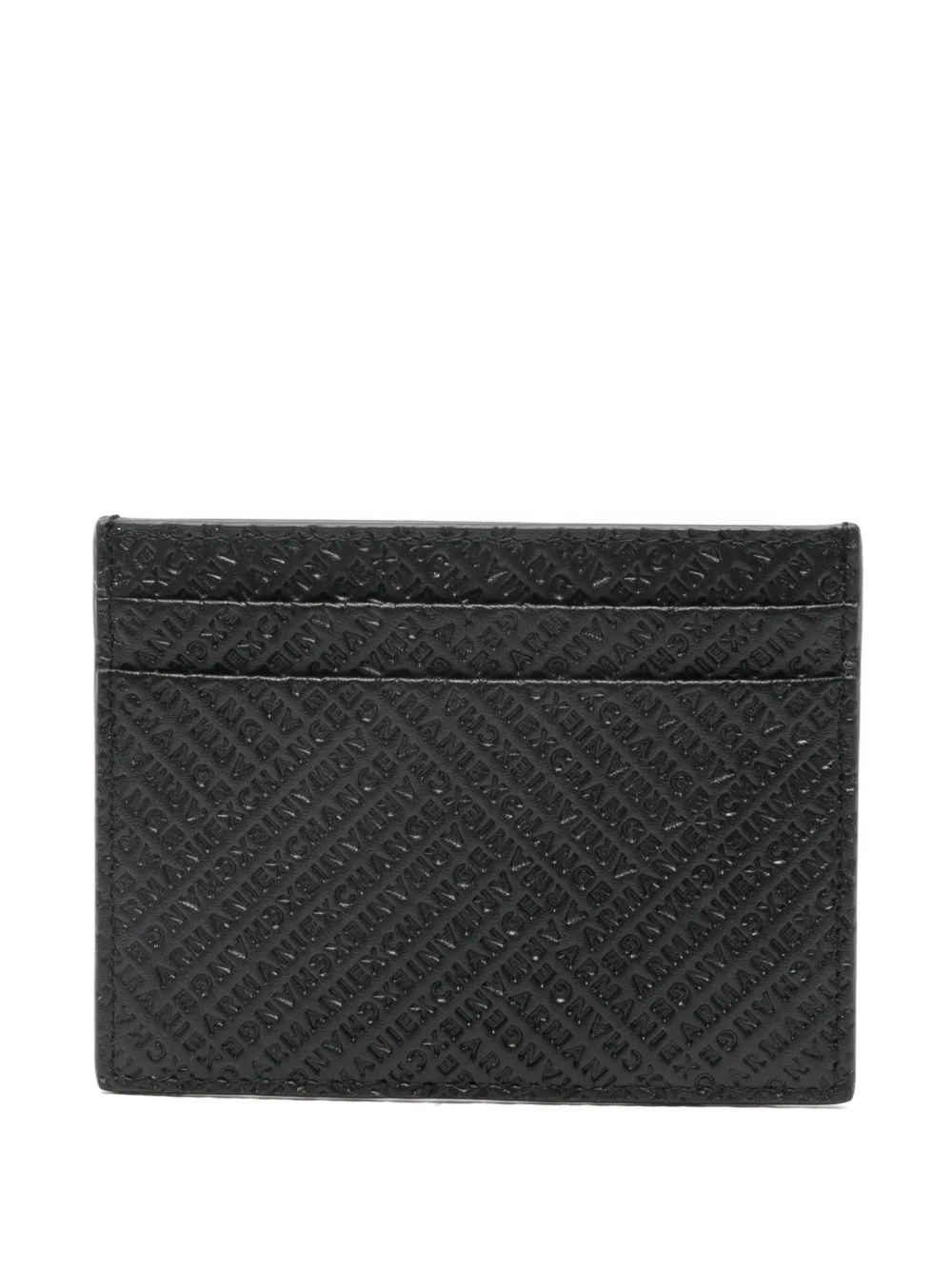 Armani Exchange Embossed Wallet In Black