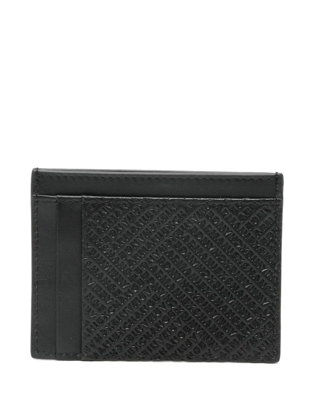 Armani Exchange Portemonnee met reliëf - Zwart