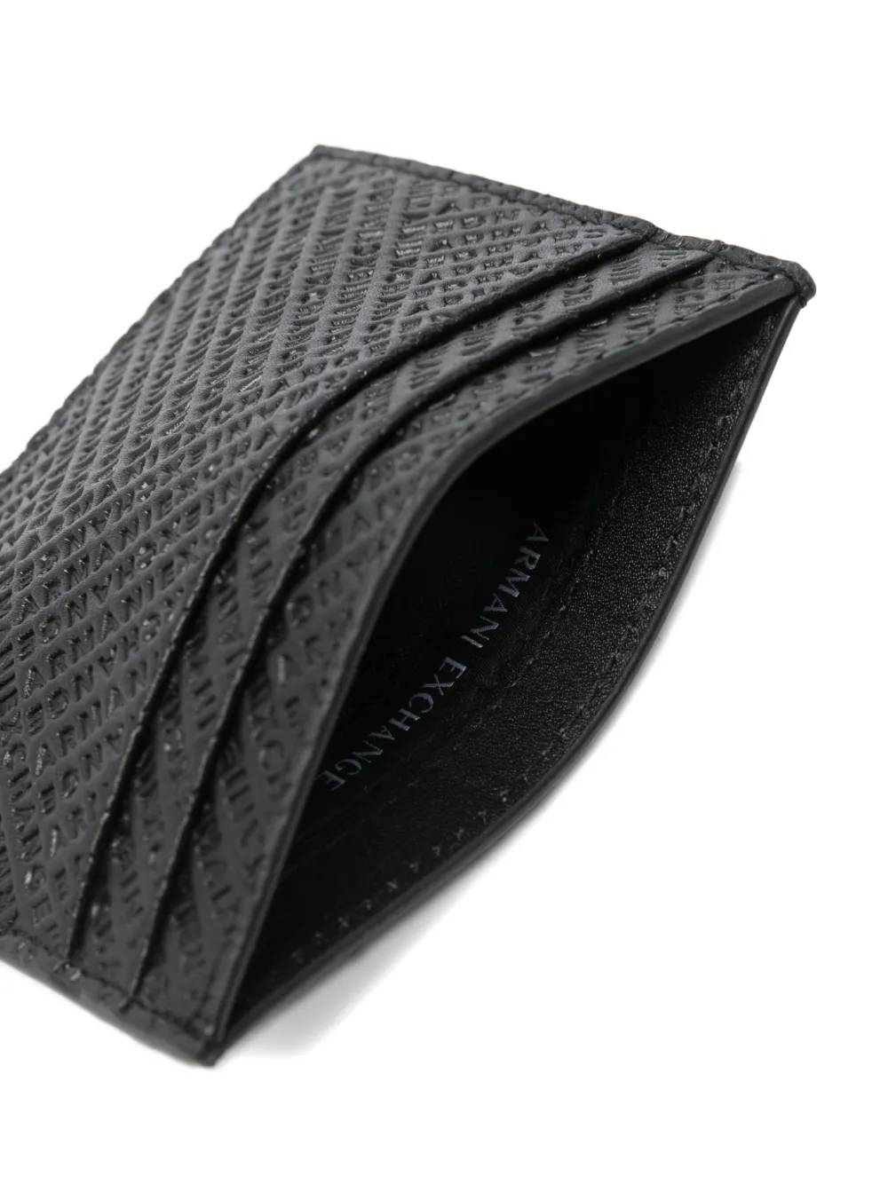 Armani Exchange Embossed Wallet In Black