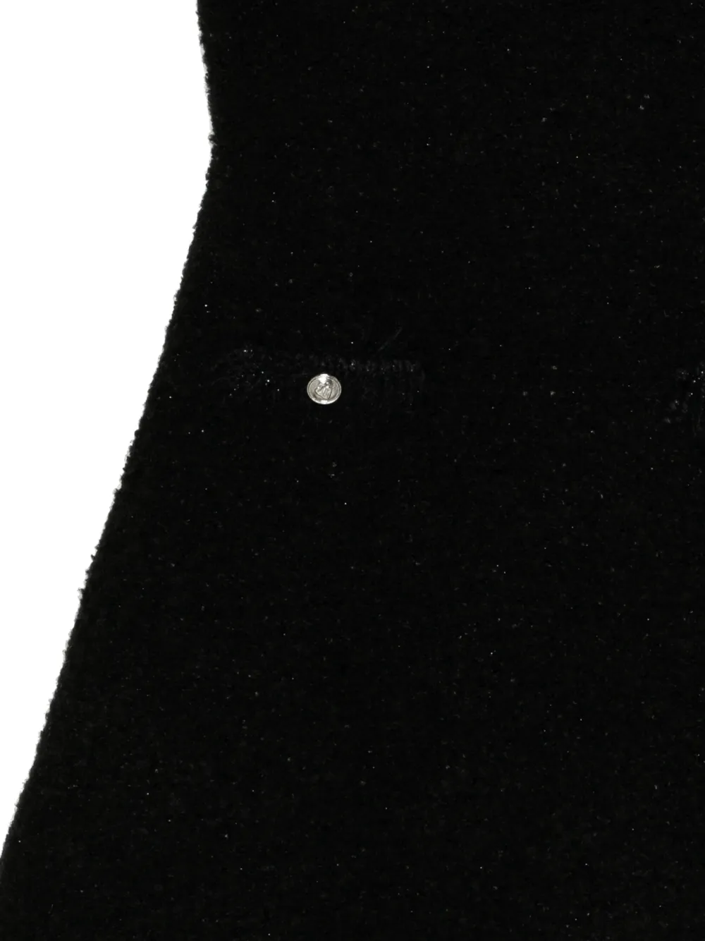 Juun.J Gebreide jurk met logopatch - Zwart