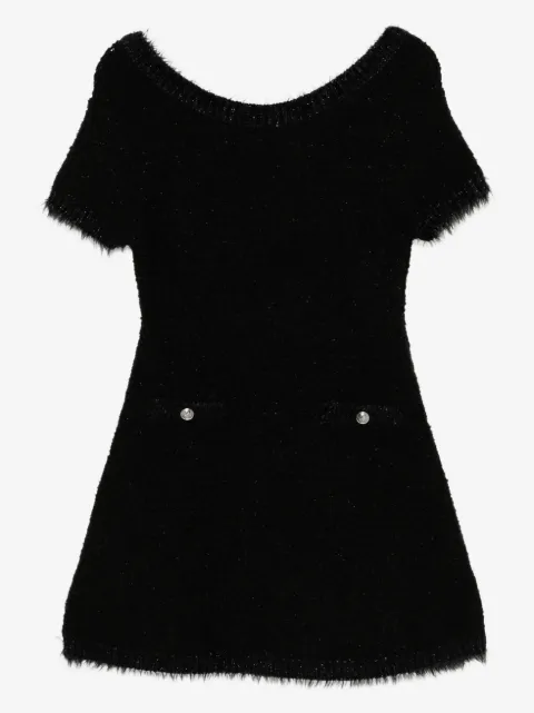 Juun.J logo-patched knit dress 